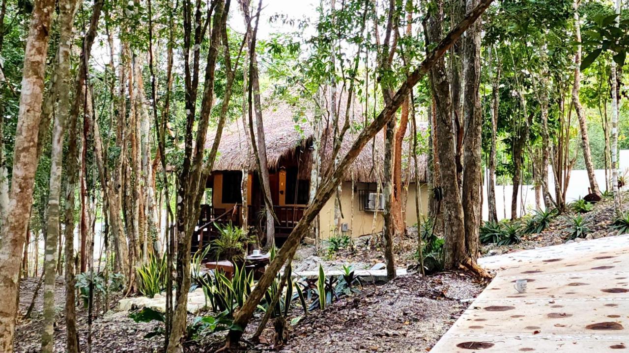 Hotel Cabanas Aldea Maya Xpujil Exteriör bild